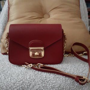 Longchamp Burgandy Crossbody Bag XS